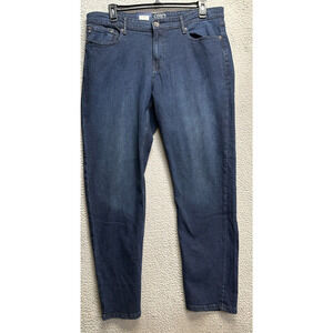 Chaps Jeans Mens 40X34 Blue Straight Fit Denim Pants Freedom Stretch Pockets NEW